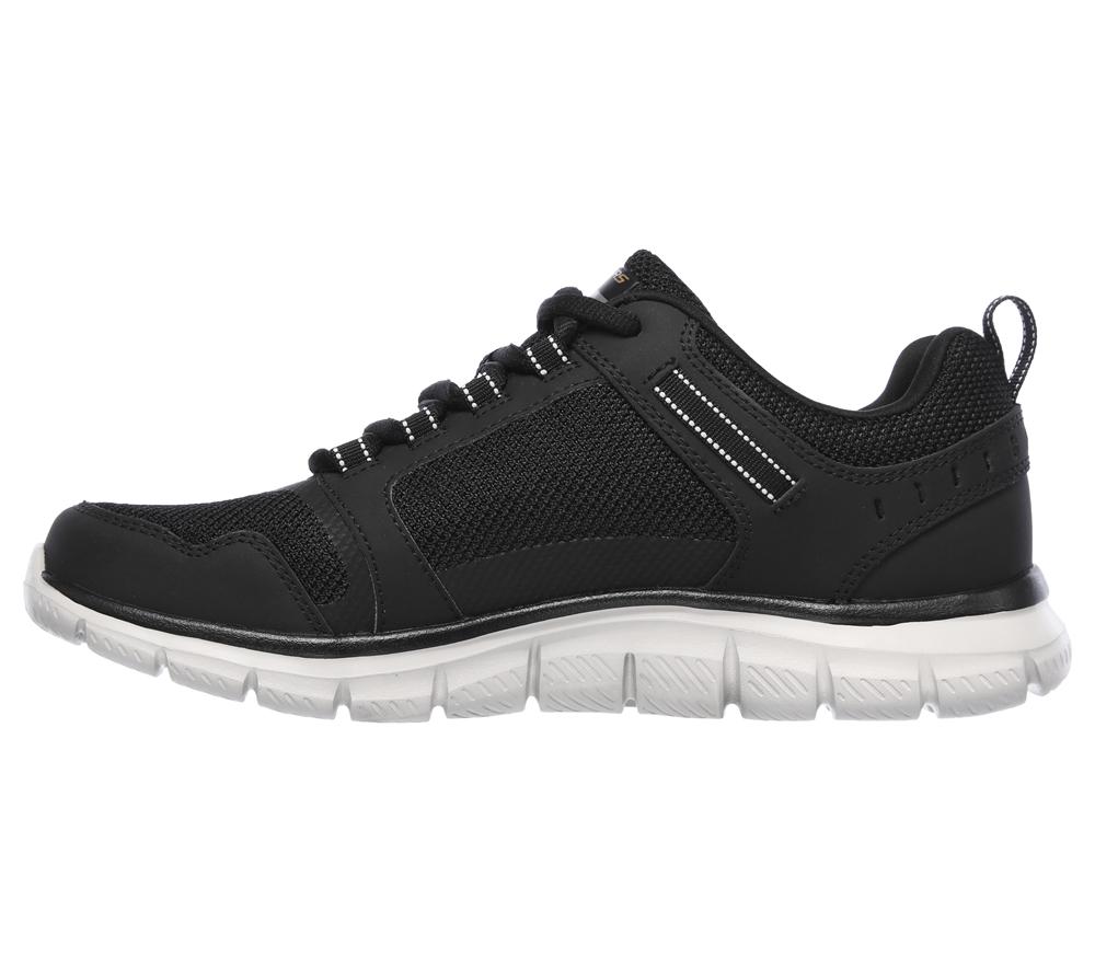 Men Skechers Track - Knockhill Lace Up Black / Gold  USA |  2154-AUTEO