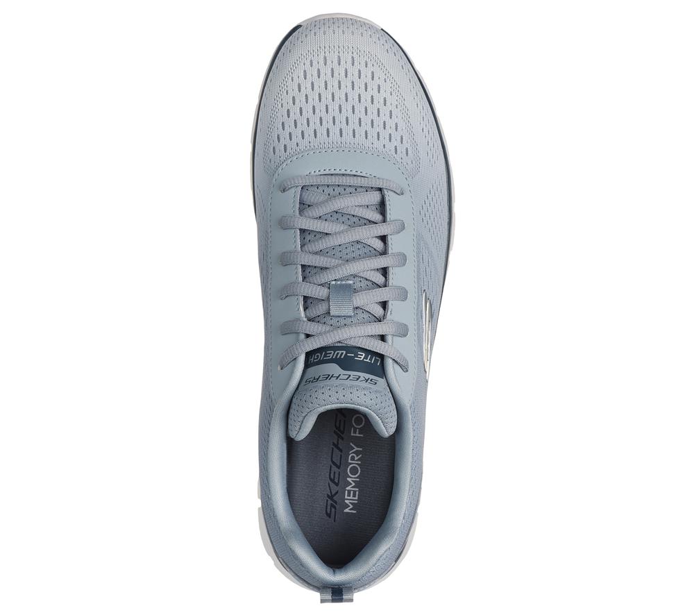 Men Skechers Track - Ripkent Sneakers Light Grey  USA |  3469-RWNMA
