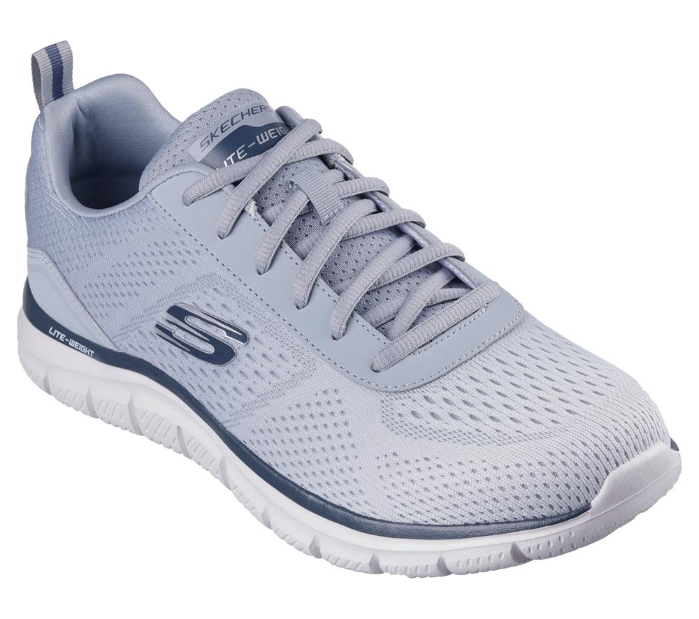 Men Skechers Track - Ripkent Sneakers Light Grey  USA |  3469-RWNMA