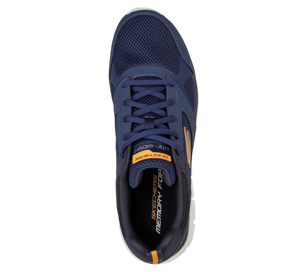 Men Skechers Track - Syntac Lace Up Navy  USA |  0385-PHUFV