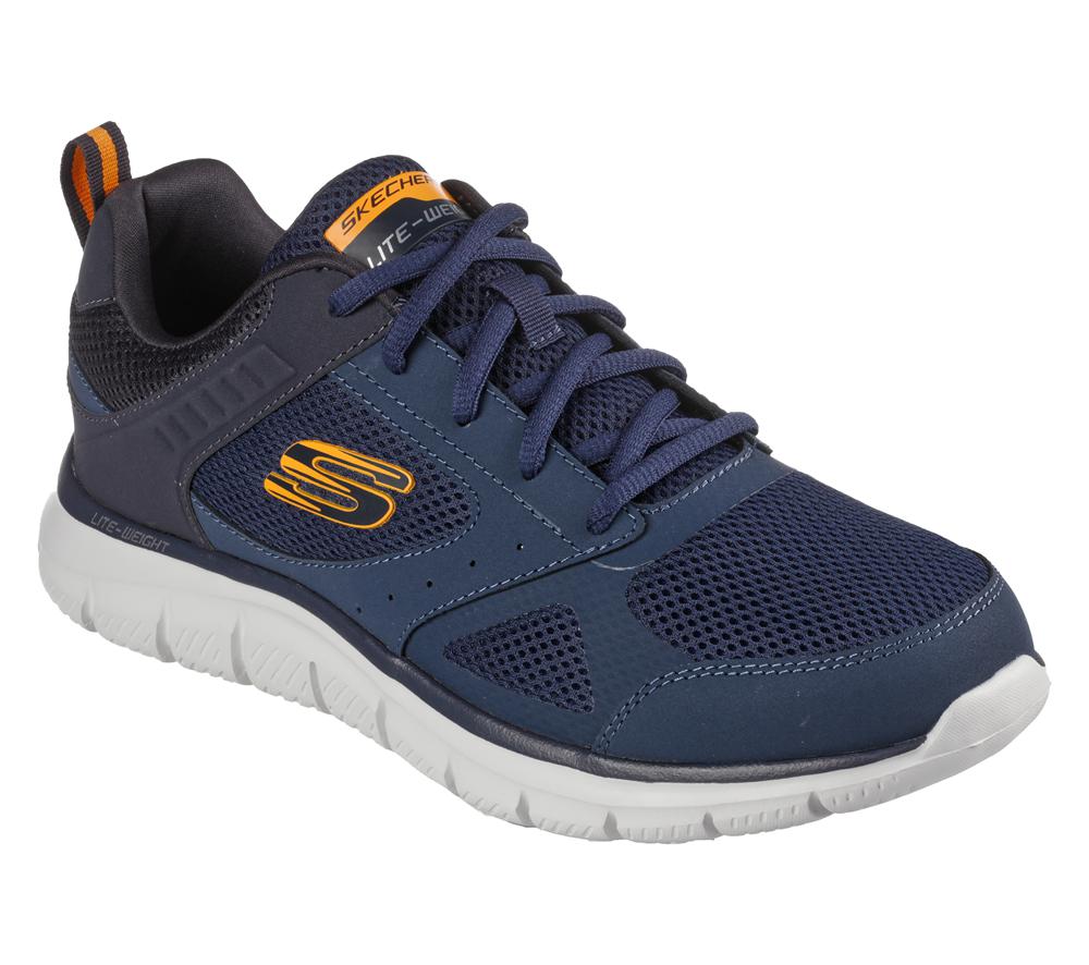 Men Skechers Track - Syntac Lace Up Navy  USA |  0385-PHUFV