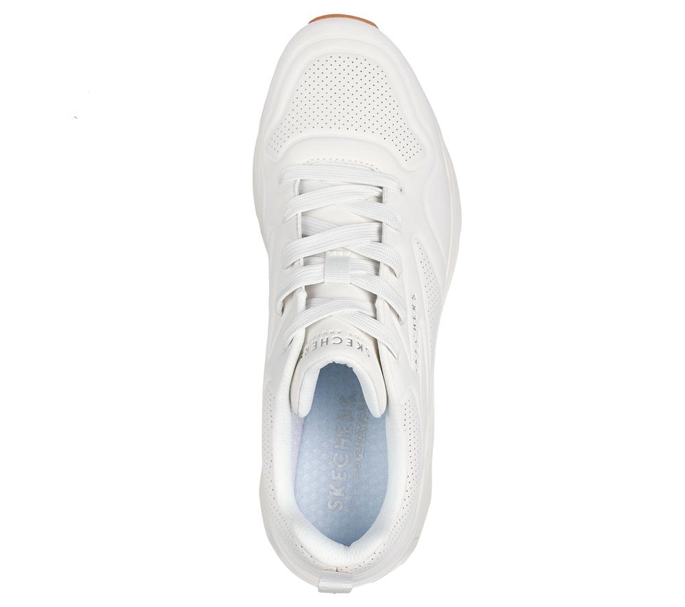 Men Skechers Tres-Air Uno - Ah-Mazing Lace Up White  USA |  9045-XMADJ