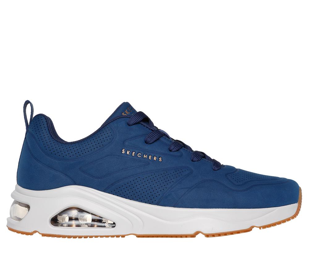 Men Skechers Tres-Air Uno - Ah-Mazing Lace Up Navy  USA |  0692-RQOAW