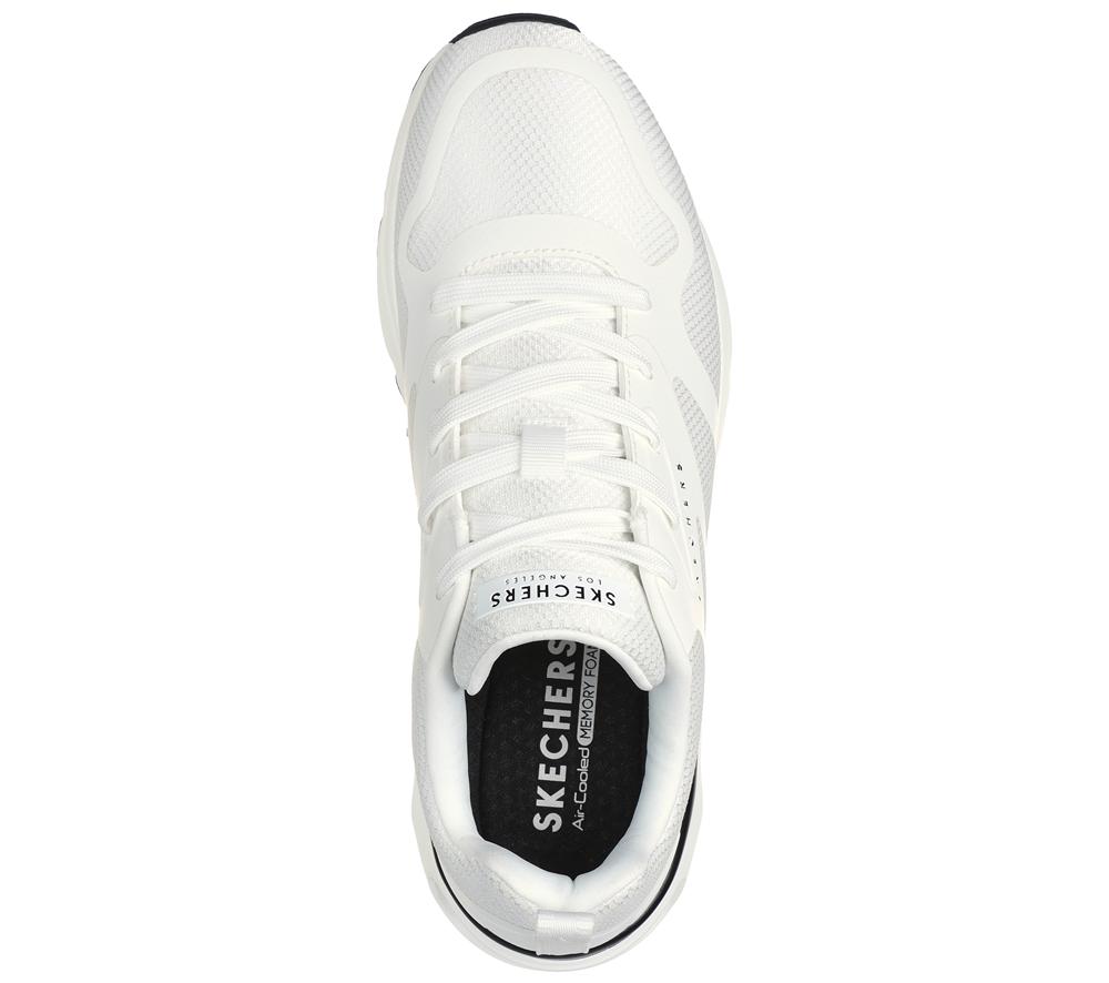 Men Skechers Tres-Air Uno - Revolution-Airy Lace Up White  USA |  4537-VGJSH