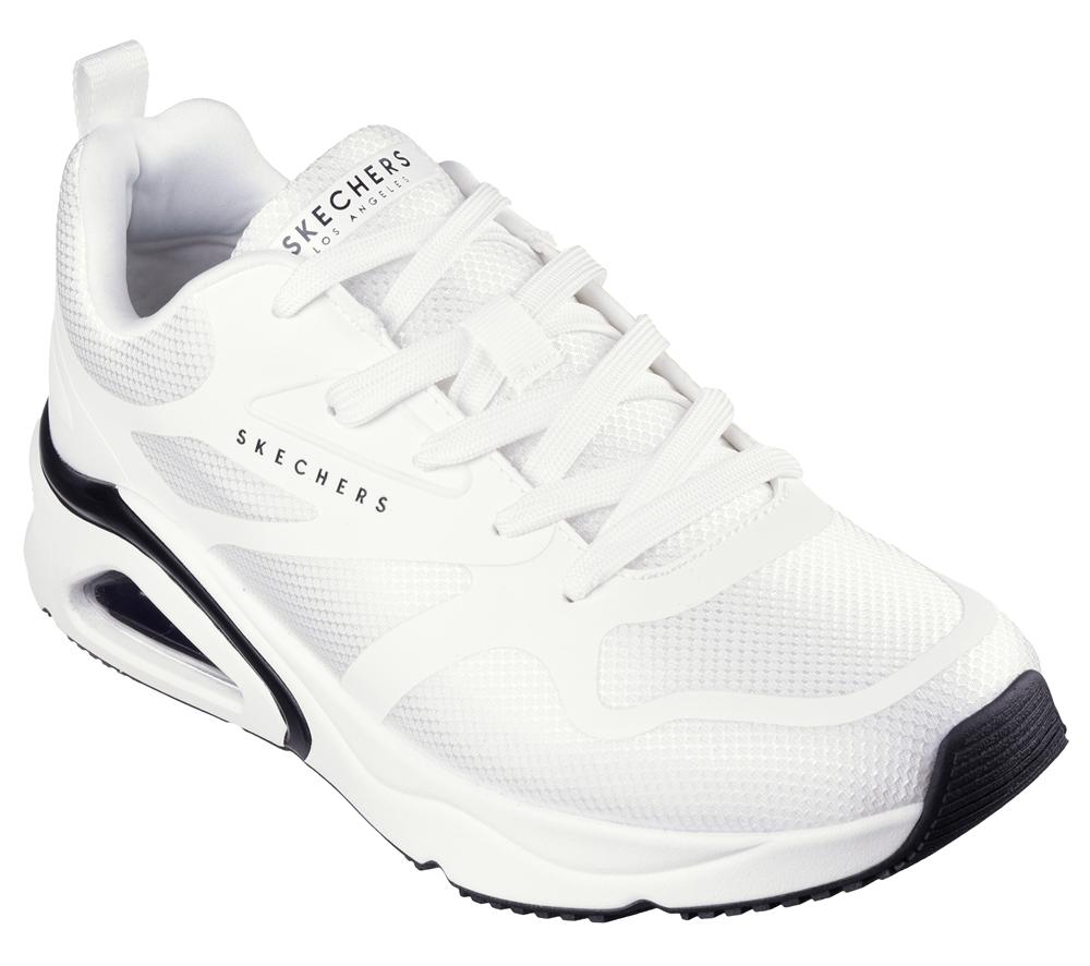 Men Skechers Tres-Air Uno - Revolution-Airy Lace Up White  USA |  4537-VGJSH