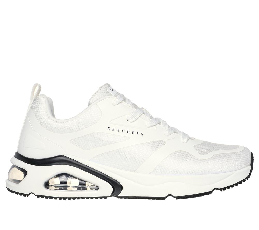 Men Skechers Tres-Air Uno - Revolution-Airy Lace Up White  USA |  4537-VGJSH