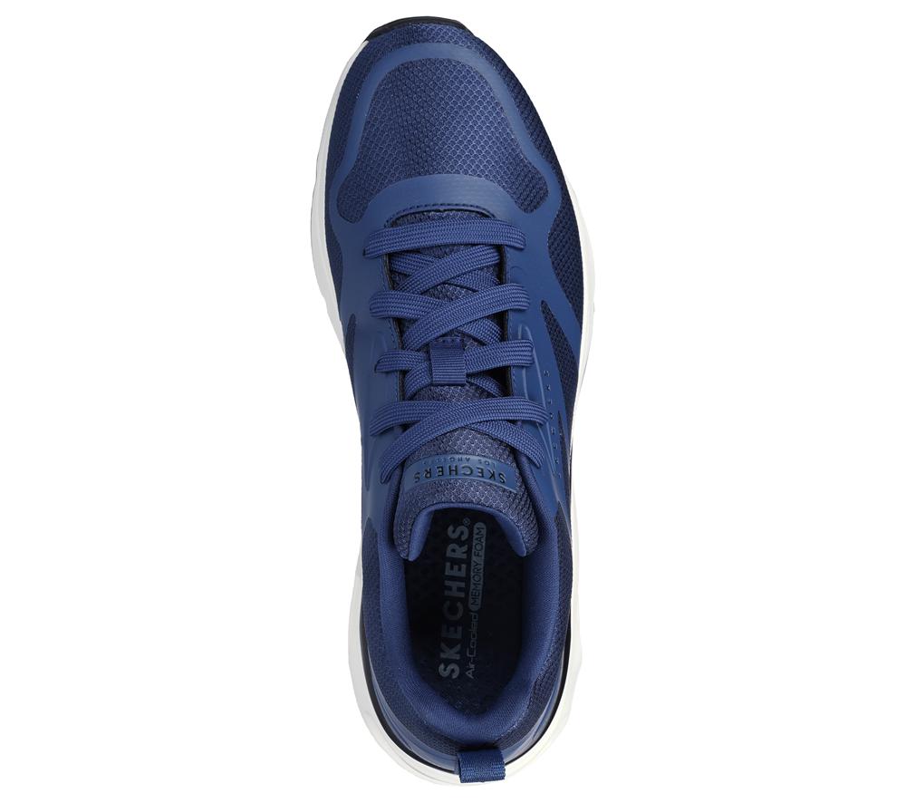 Men Skechers Tres-Air Uno - Revolution-Airy Lace Up Navy  USA |  8943-FIUTQ