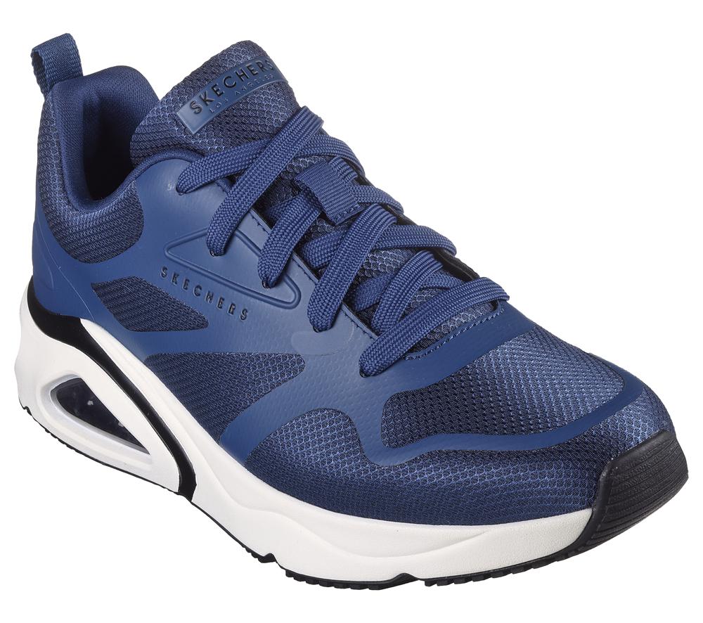 Men Skechers Tres-Air Uno - Revolution-Airy Lace Up Navy  USA |  8943-FIUTQ