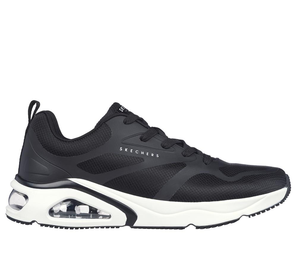 Men Skechers Tres-Air Uno - Revolution-Airy Lace Up Black  USA |  1640-GXPIZ