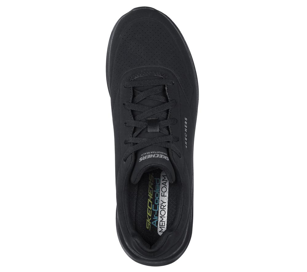 Men Skechers Ultra Flex 2.0 - Vicinity Lace Up Black  USA |  3698-EZLSA