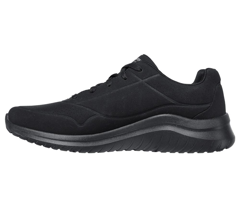Men Skechers Ultra Flex 2.0 - Vicinity Lace Up Black  USA |  3698-EZLSA