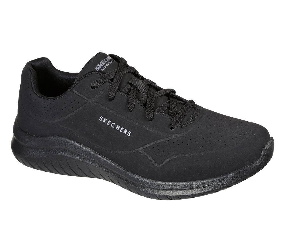 Men Skechers Ultra Flex 2.0 - Vicinity Lace Up Black  USA |  3698-EZLSA
