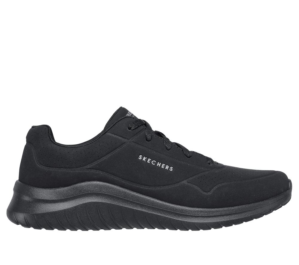 Men Skechers Ultra Flex 2.0 - Vicinity Lace Up Black  USA |  3698-EZLSA