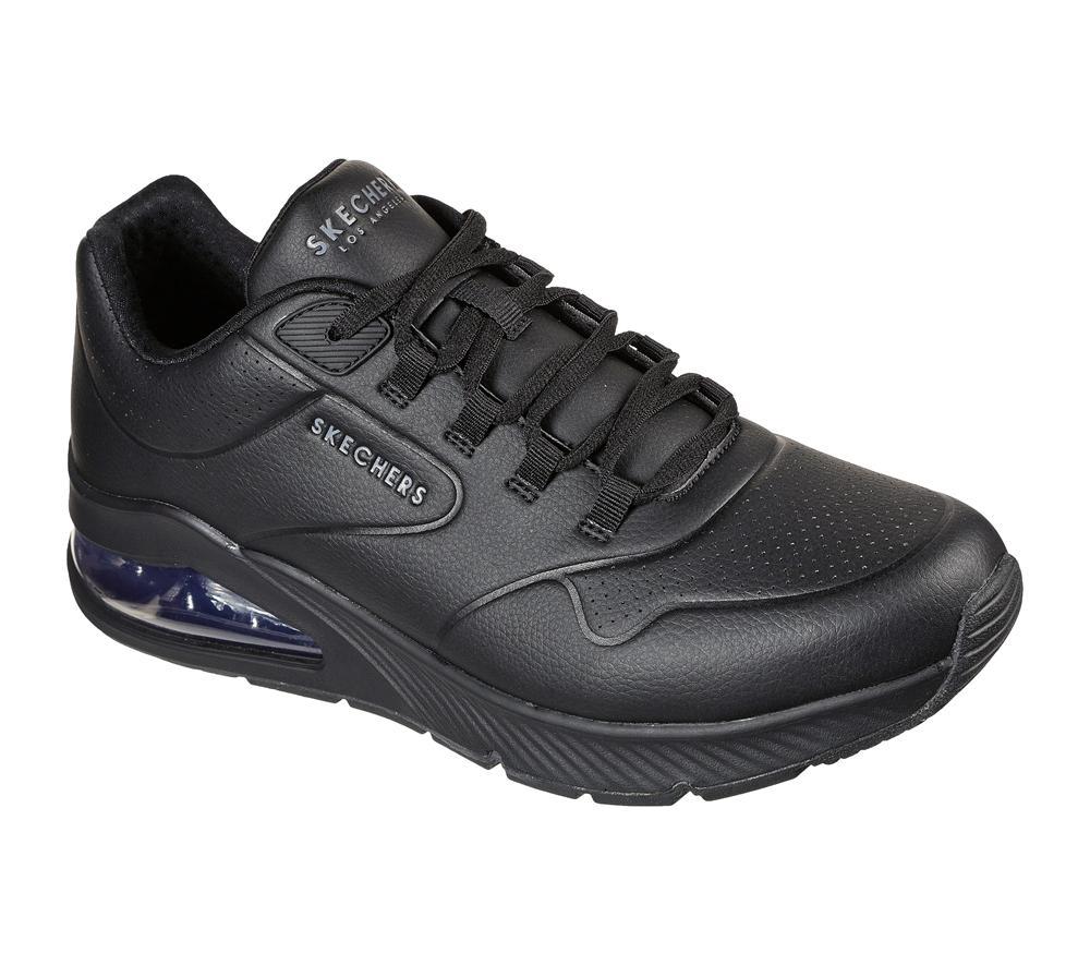 Men Skechers Uno 2 Lace Up Black  USA |  2738-VMYSB