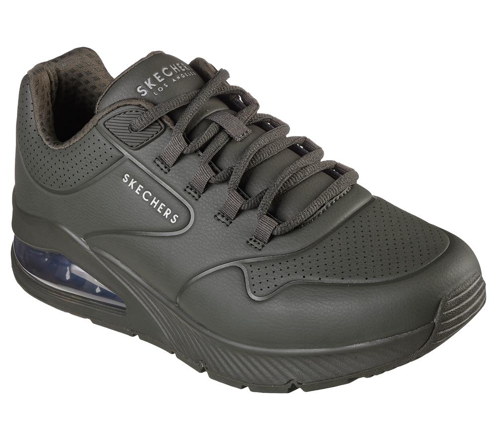 Men Skechers Uno 2 Lace Up Olive  USA |  1047-KEHSL