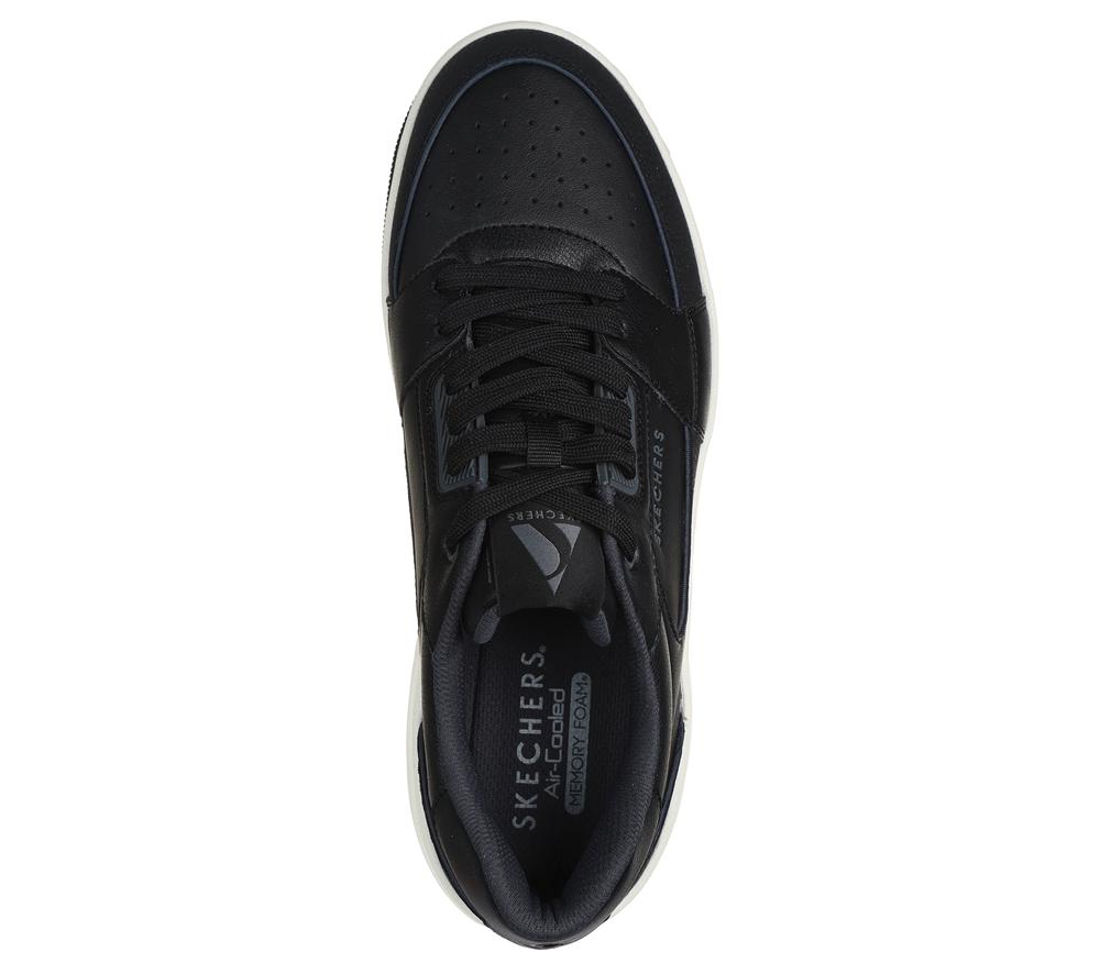Men Skechers Uno Court - Low-Post Sneakers Black  USA |  0951-IHVPG