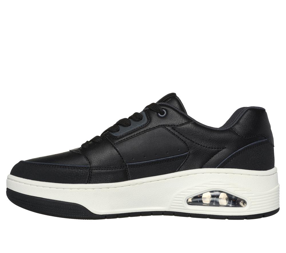 Men Skechers Uno Court - Low-Post Sneakers Black  USA |  0951-IHVPG