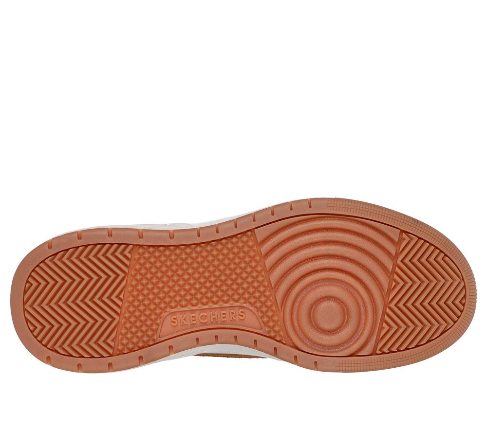 Men Skechers Uno Court - Low Post Match Lace Up Whiskey Brown  USA |  3210-VCMTH