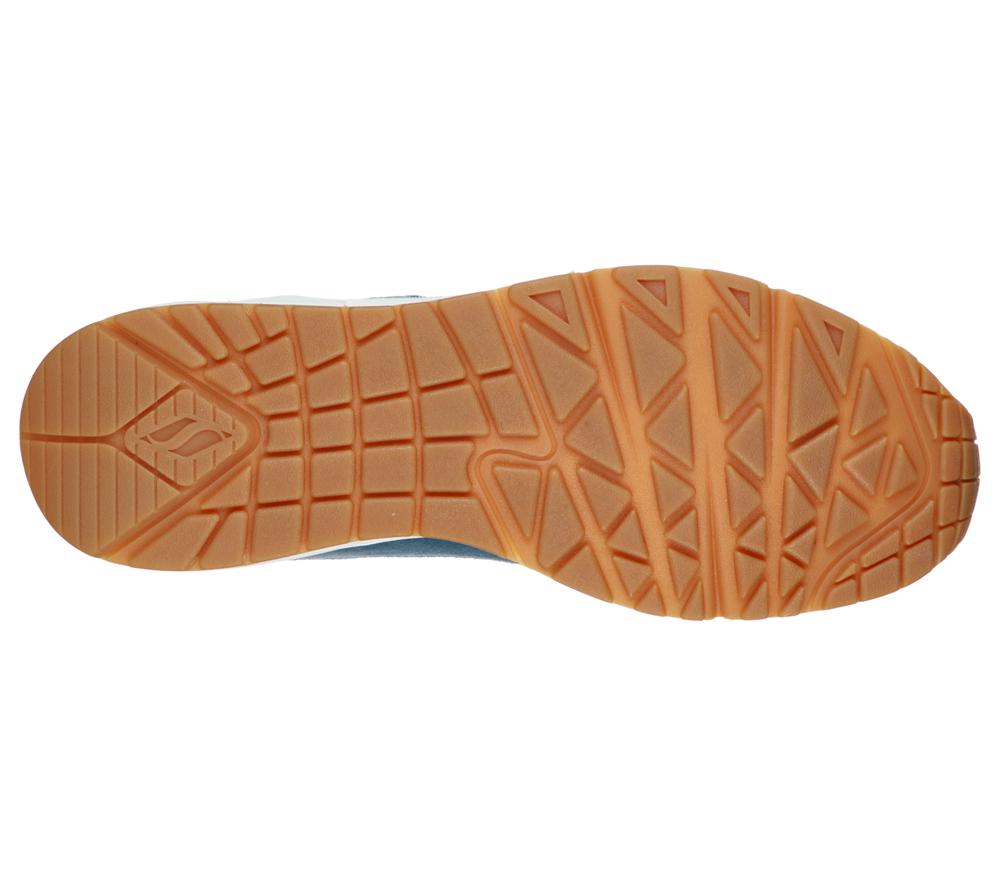 Men Skechers Uno Lace Up Blue  USA |  3064-RIBZS
