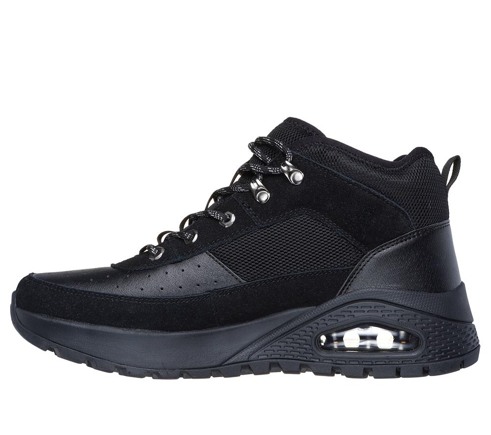 Men Skechers Uno Rugged - Adventure Air Lace Up Black  USA |  0742-ZLBXA