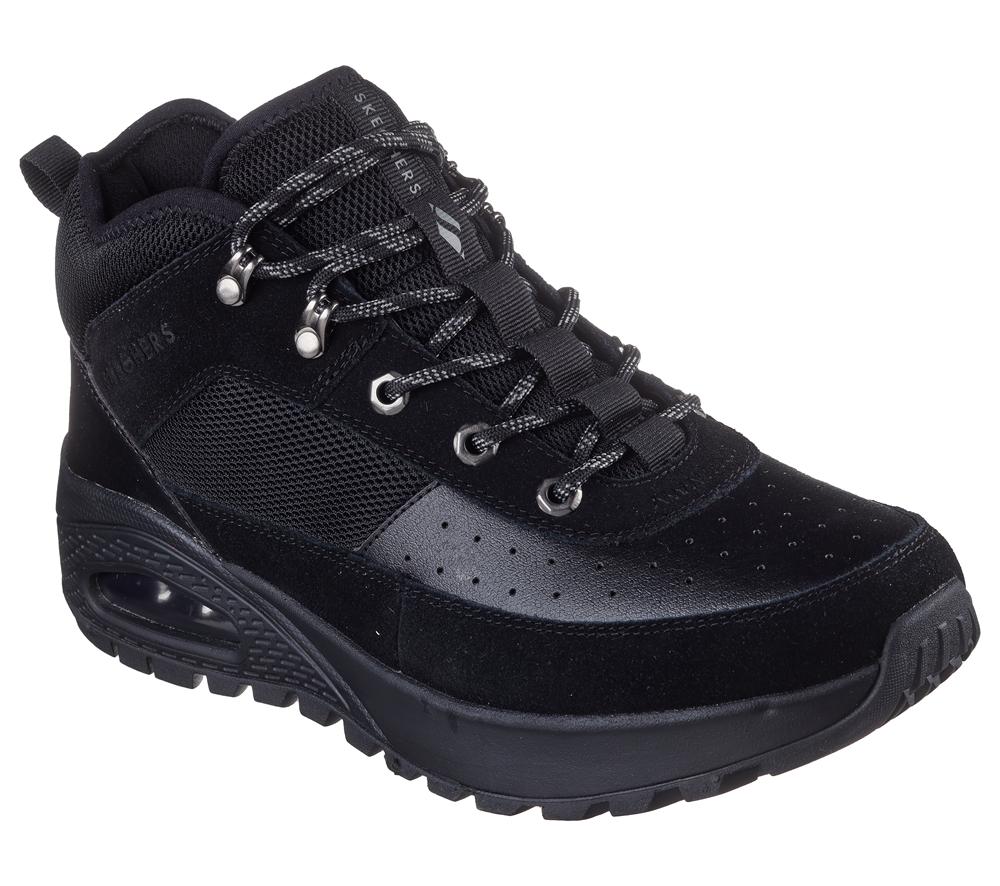 Men Skechers Uno Rugged - Adventure Air Lace Up Black  USA |  0742-ZLBXA