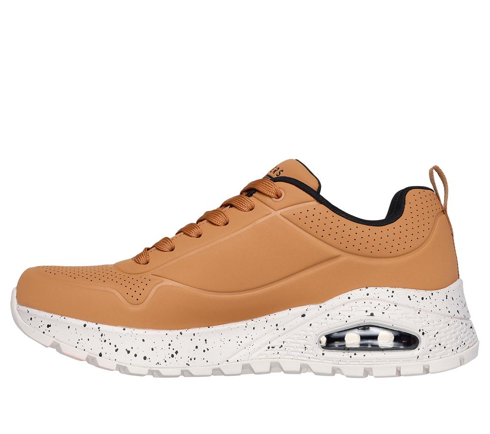 Men Skechers Uno Rugged - Wat-air-proof Sneakers Tan Grey  USA |  4078-UWCEZ