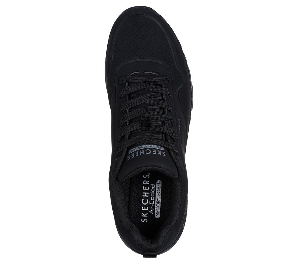 Men Skechers Uno Rugged - Wat-air-proof Sneakers Black  USA |  2691-GHNPO