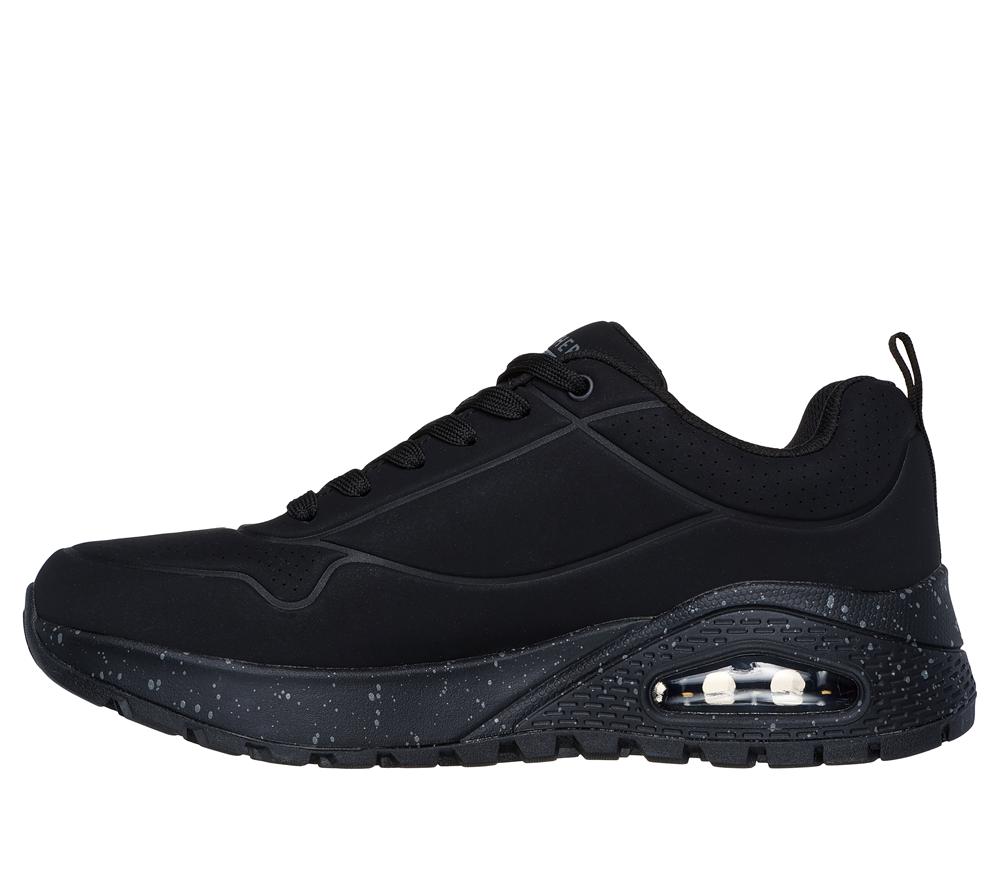 Men Skechers Uno Rugged - Wat-air-proof Sneakers Black  USA |  2691-GHNPO