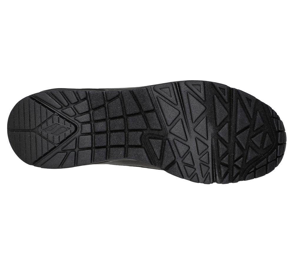 Men Skechers Uno - Fastime Sneakers Black  USA |  1760-INXSK