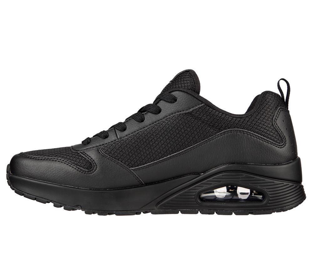 Men Skechers Uno - Fastime Sneakers Black  USA |  1760-INXSK