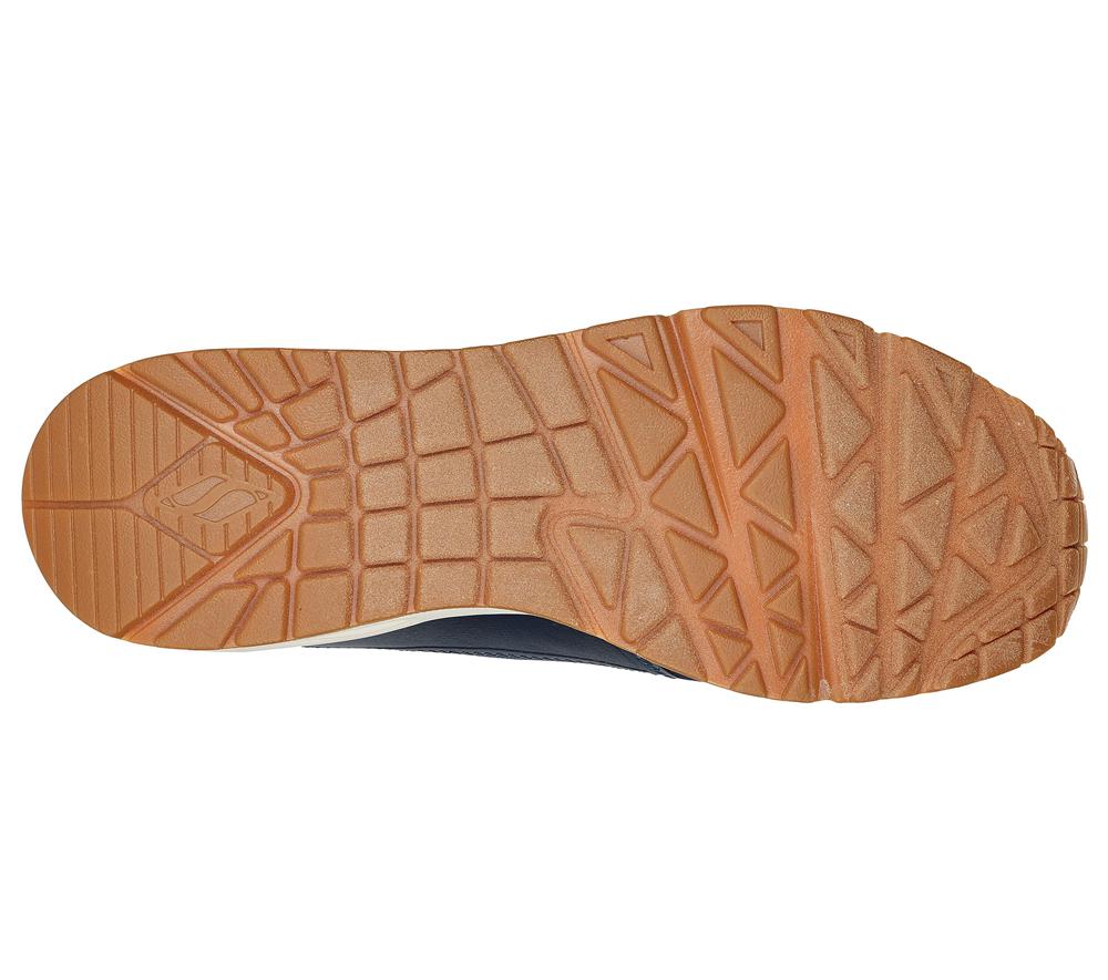 Men Skechers Uno - Layover Lace Up Navy  USA |  0948-WRYXF