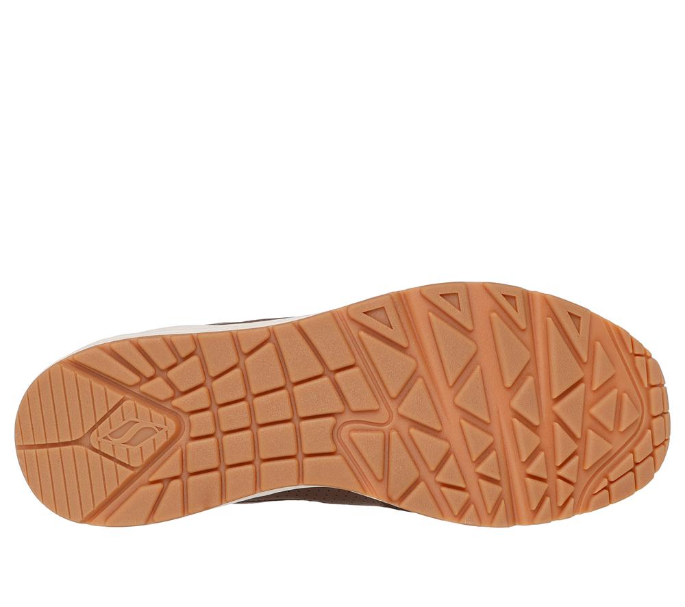 Men Skechers Uno - Retro One Sneakers Brown  USA |  0876-CQGUT