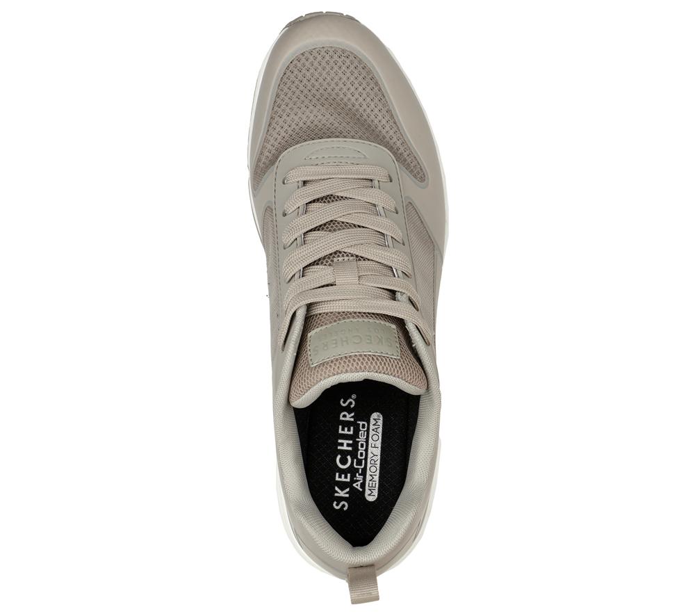 Men Skechers Uno - Sol Sneakers Taupe Brown  USA |  5714-UZGOV