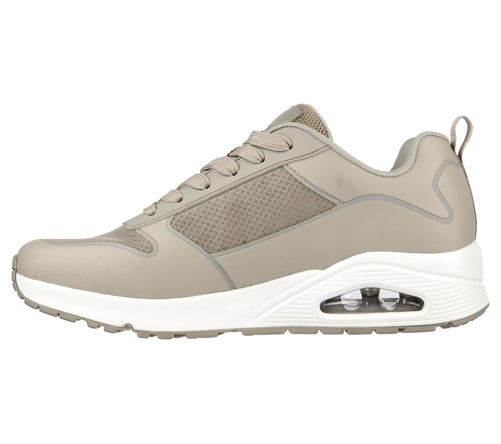 Men Skechers Uno - Sol Sneakers Taupe Brown  USA |  5714-UZGOV