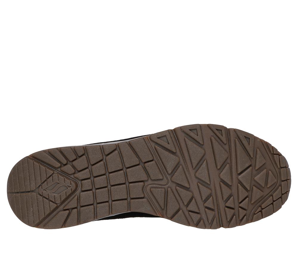 Men Skechers Uno - Stacre Mid Boots Black  USA |  5063-CEJBP