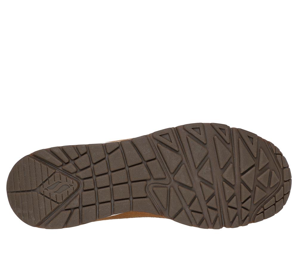 Men Skechers Uno - Stacre Mid Boots Whiskey Brown  USA |  5967-BSLPO