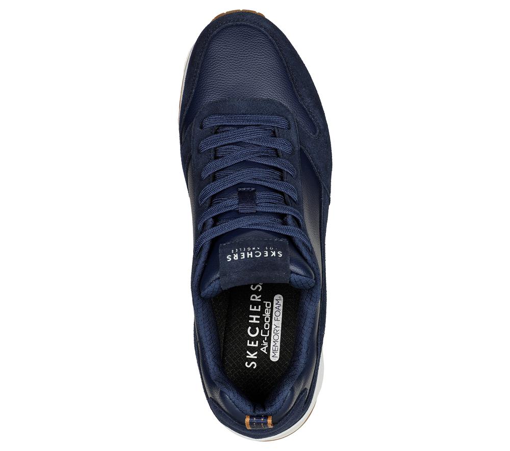 Men Skechers Uno - Stacre Sneakers Navy  USA |  3278-QGHND