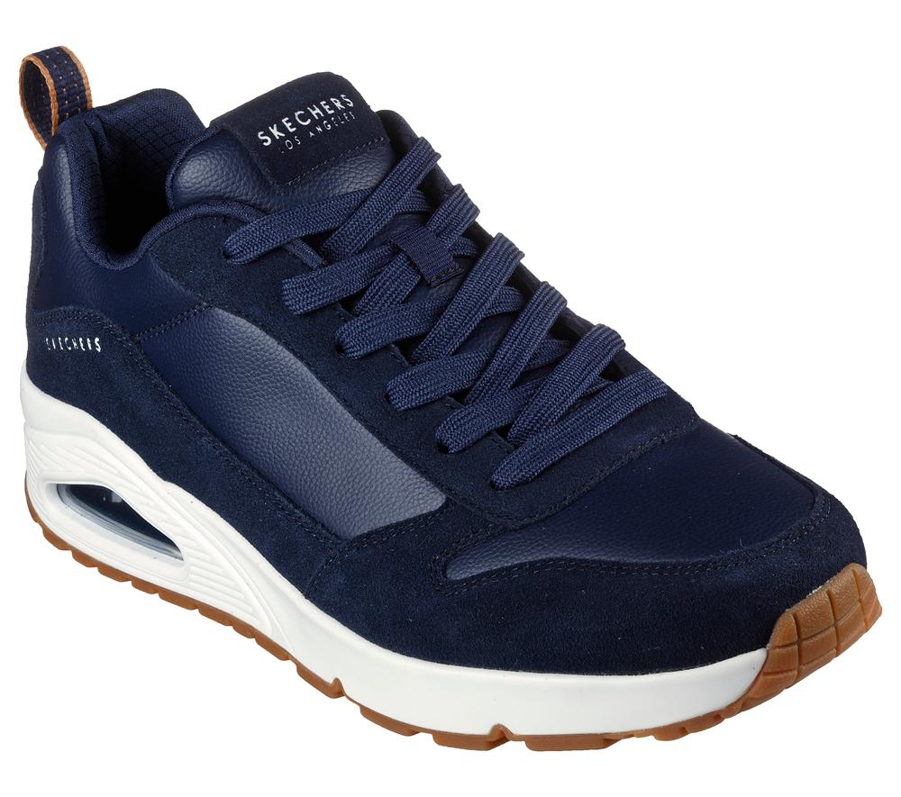 Men Skechers Uno - Stacre Sneakers Navy  USA |  3278-QGHND