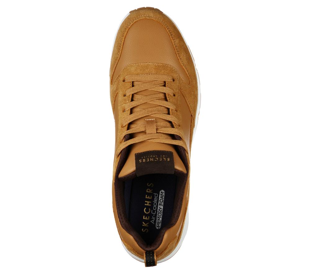 Men Skechers Uno - Stacre Sneakers Whiskey Brown  USA |  7642-LUTEP