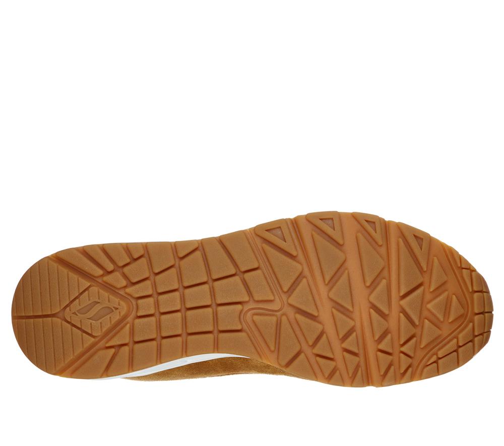 Men Skechers Uno - Stacre Sneakers Whiskey Brown  USA |  7642-LUTEP