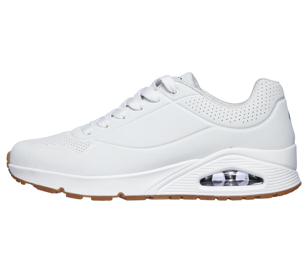 Men Skechers Uno - Stand on Air Sneakers White  USA |  9642-CVFJZ