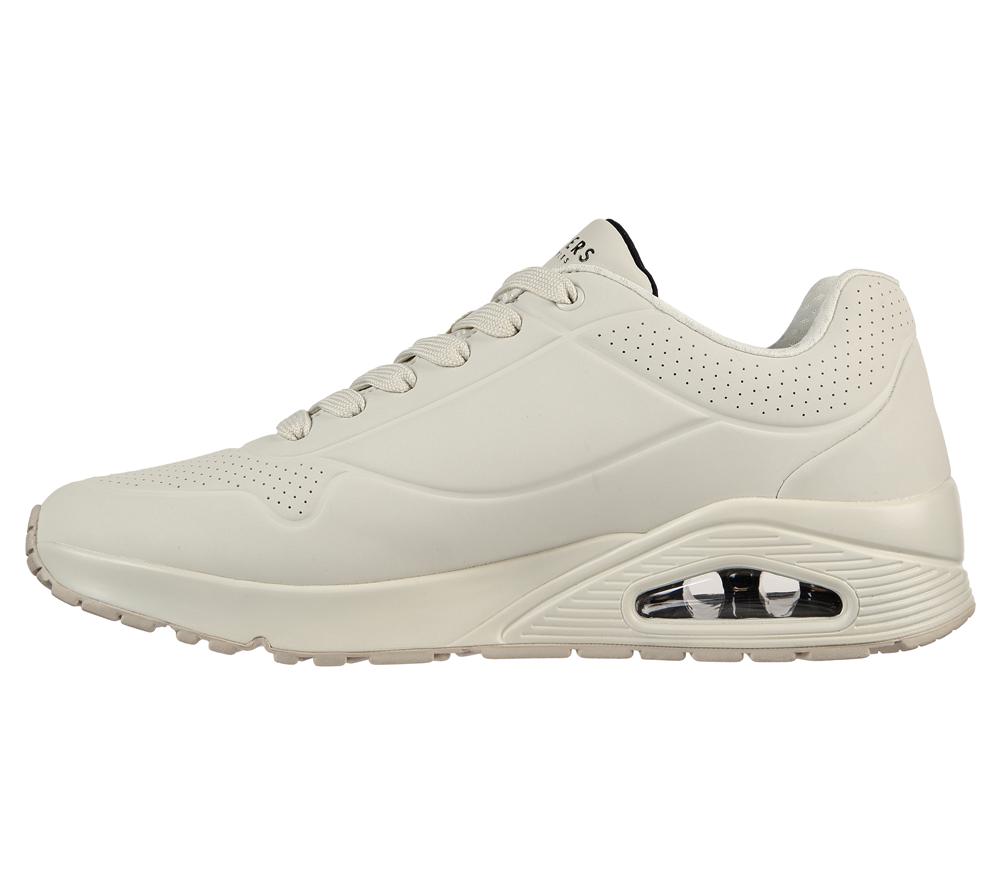 Men Skechers Uno - Stand on Air Sneakers Off White  USA |  2584-ZHKLE