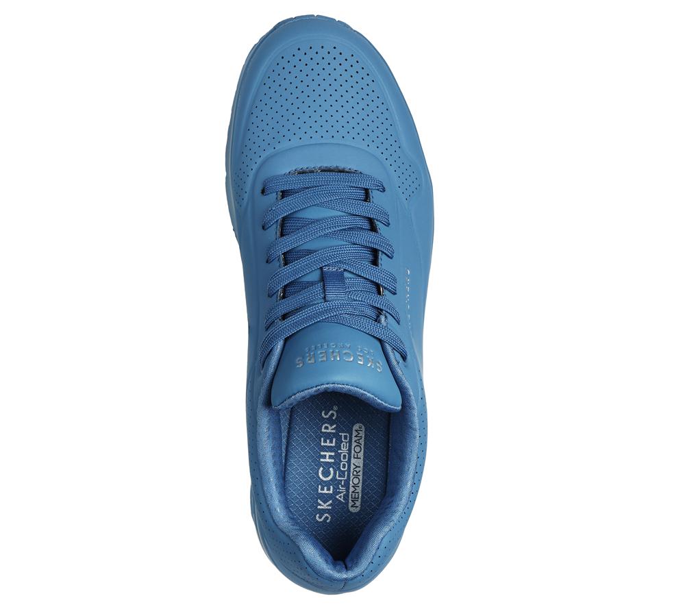 Men Skechers Uno - Stand on Air Sneakers Light Denim Blue  USA |  3687-CADJT