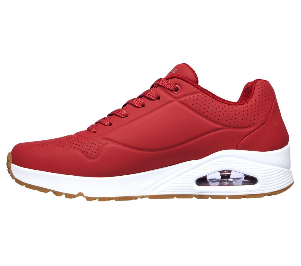 Men Skechers Uno - Stand on Air Sneakers Dark Red  USA |  7581-ESNHJ