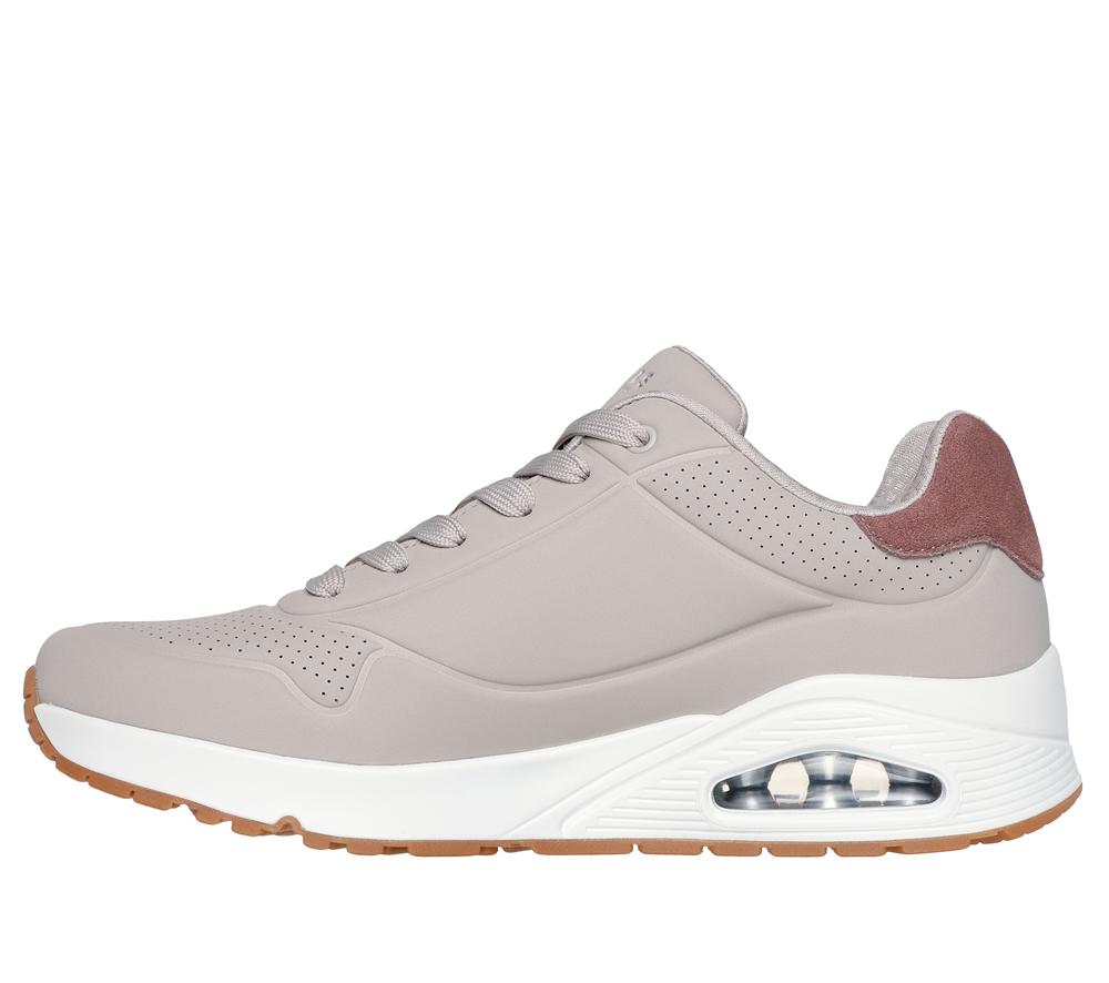 Men Skechers Uno - Suited On Air Lace Up Taupe Brown  USA |  1573-UKTBE