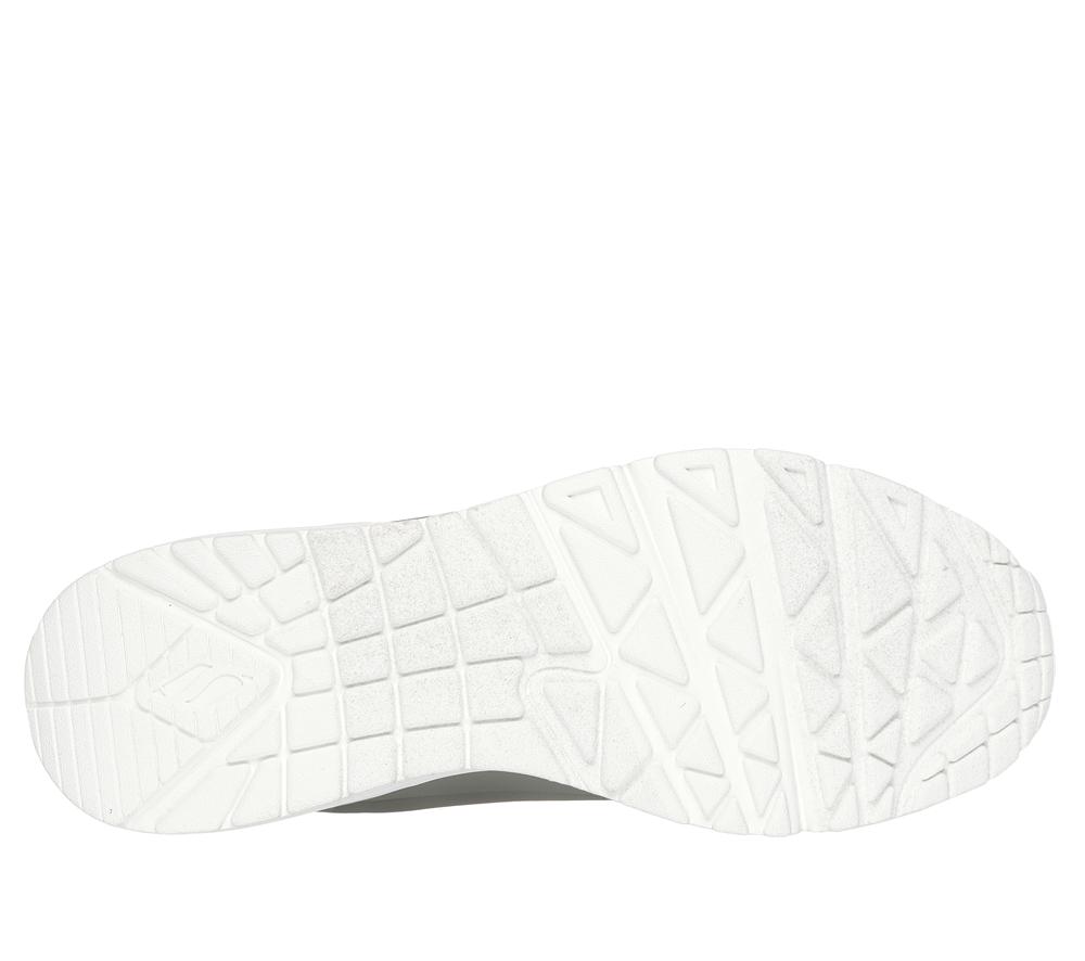 Men Skechers Uno - Suited On Air Lace Up Grey / Yellow  USA |  0986-IDKEV