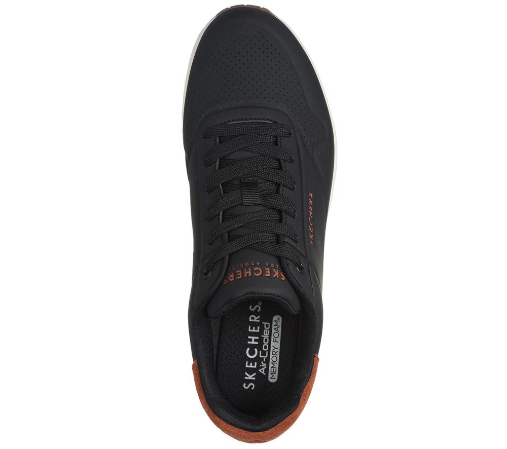 Men Skechers Uno - Suited On Air Sneakers Black  USA |  2685-CYVAU