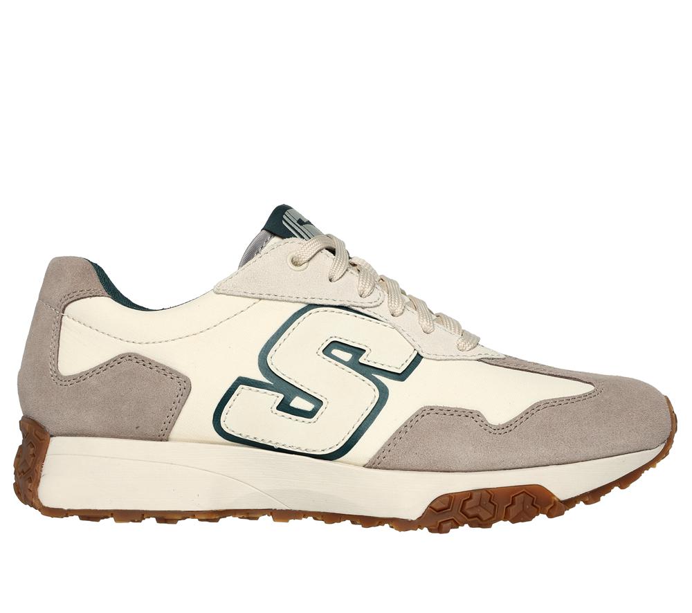 Men Skechers Upper Cut Neo Jogger - Lantis Lace Up Off White  USA |  9713-KHSBN