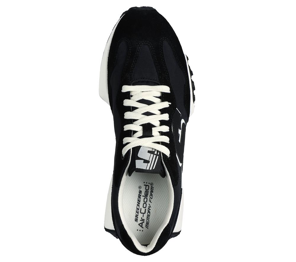Men Skechers Upper Cut Neo Jogger - Lantis Lace Up Black  USA |  2183-FQLNV