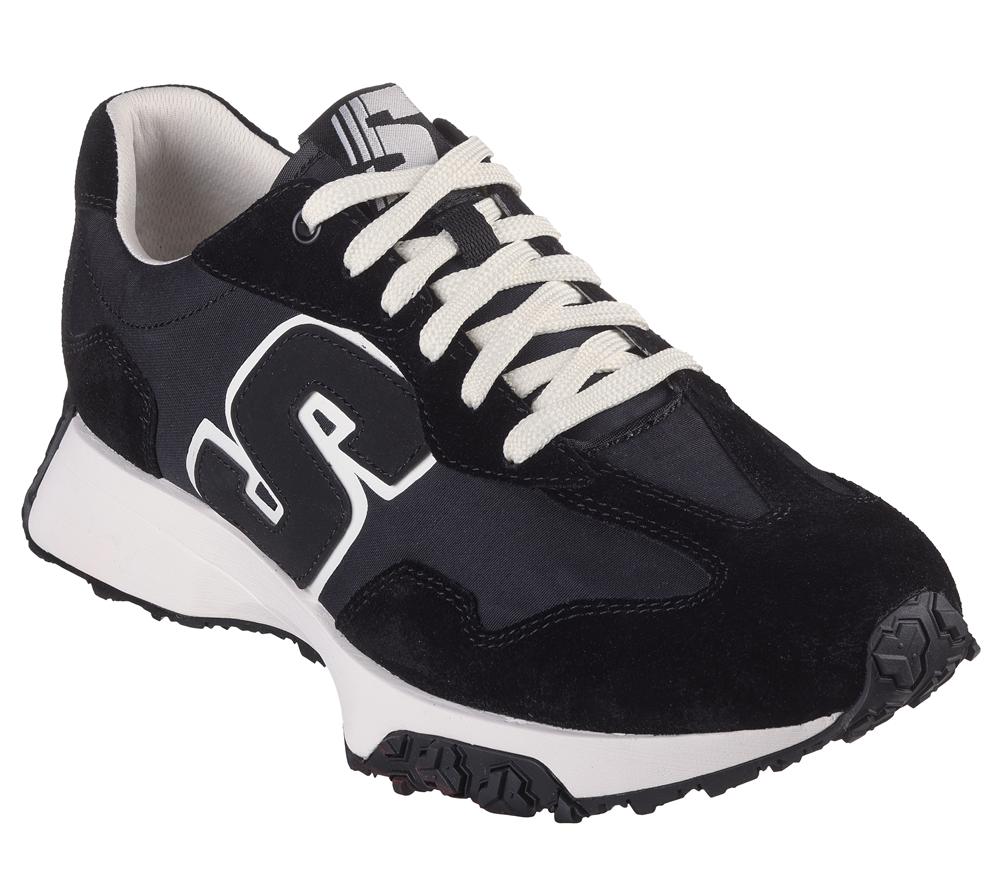 Men Skechers Upper Cut Neo Jogger - Lantis Lace Up Black  USA |  2183-FQLNV
